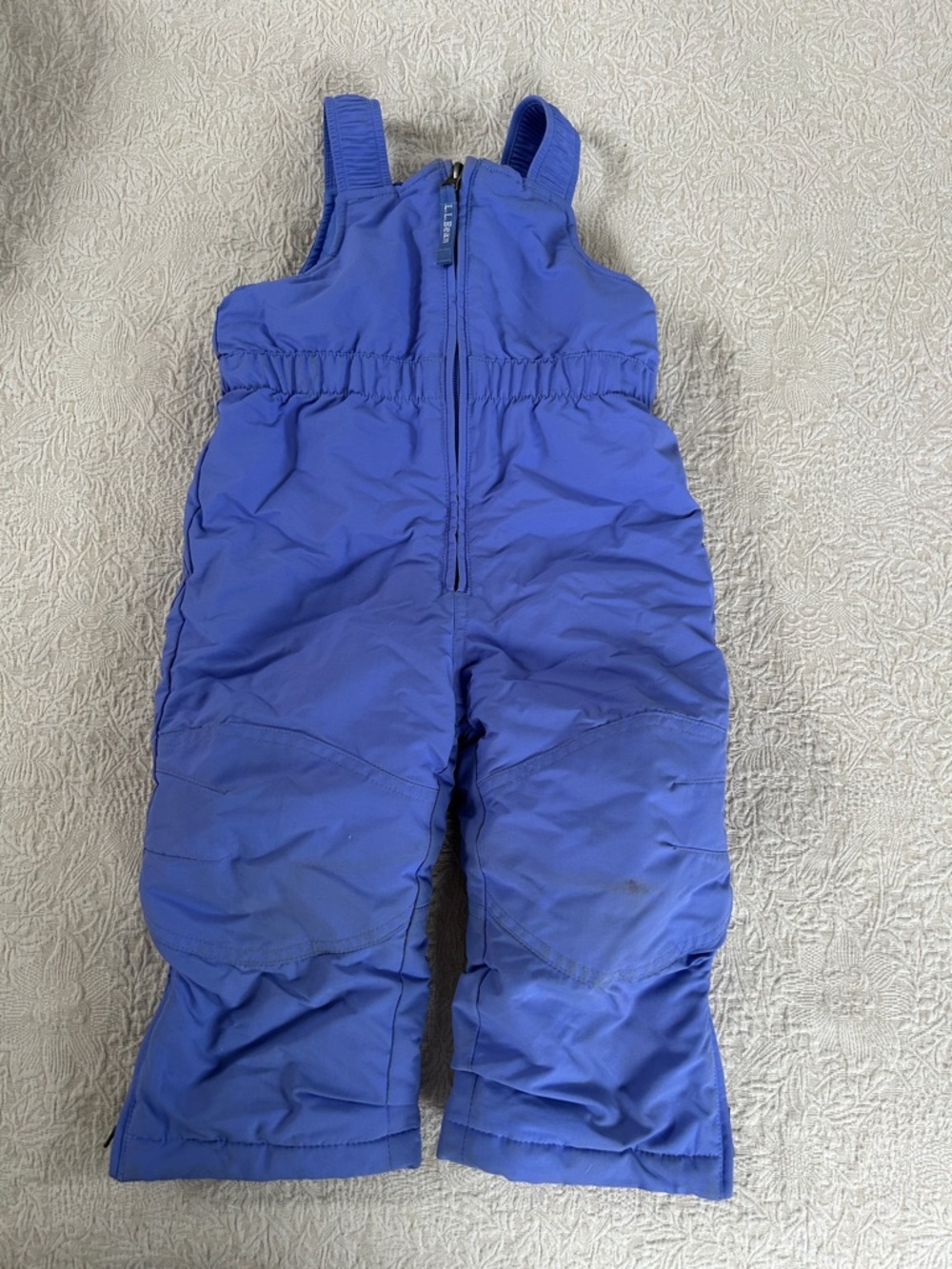 L.L. Bean Kids Purple-Blue Insulated snow bibs